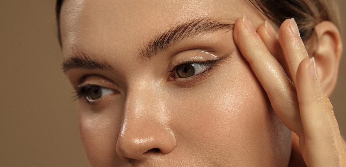 Detailaufnahme von Augen und Brauen